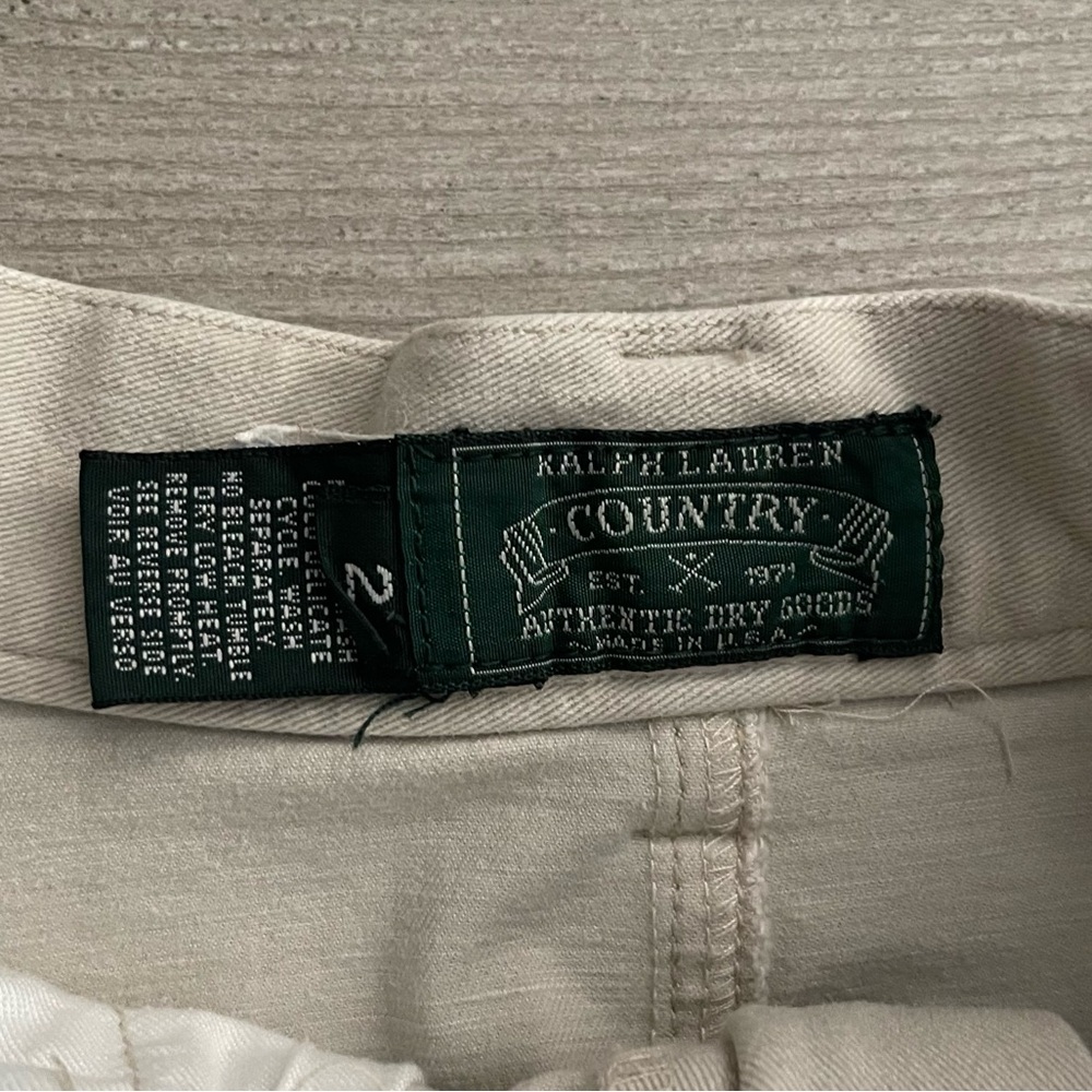 Ralph Lauren khaki mini skirt